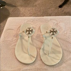 White Tory Burch sandals
